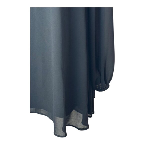 Show Me Your Mumu Shirt Women Small Black Chiffon Jamie Tunic Whimsigoth‎ Flowy - Picture 7 of 11